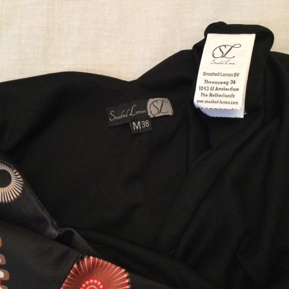 Smashed Lemon Art Deco Sleeveless Dress Size 8 - Picture 8 of 8